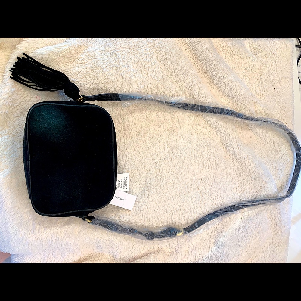 Ann Taylor suede crossbody shoulder bag